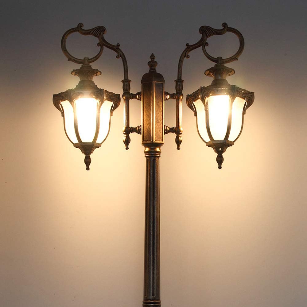 HDMY 2 Lights European Style Street Light Outdoor Garden HDMY 2 Lights European Style Street Light Outdoor Garden