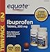 Equate Ibuprofen Pain Reliver/Fever Reducer 200 mg 100 Coated Tablets in (2 Pack)