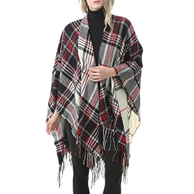 Zando Womens Tassel Plaid Shawls Printed Open Front Blanket Ponchos for Women Large Scarf Soft Blanket Shawls for Women Zando Womens Tassel Plaid Shawls Printed Open Front Blanket Ponchos for Women Large Scarf Soft Blanket Shawls for Women