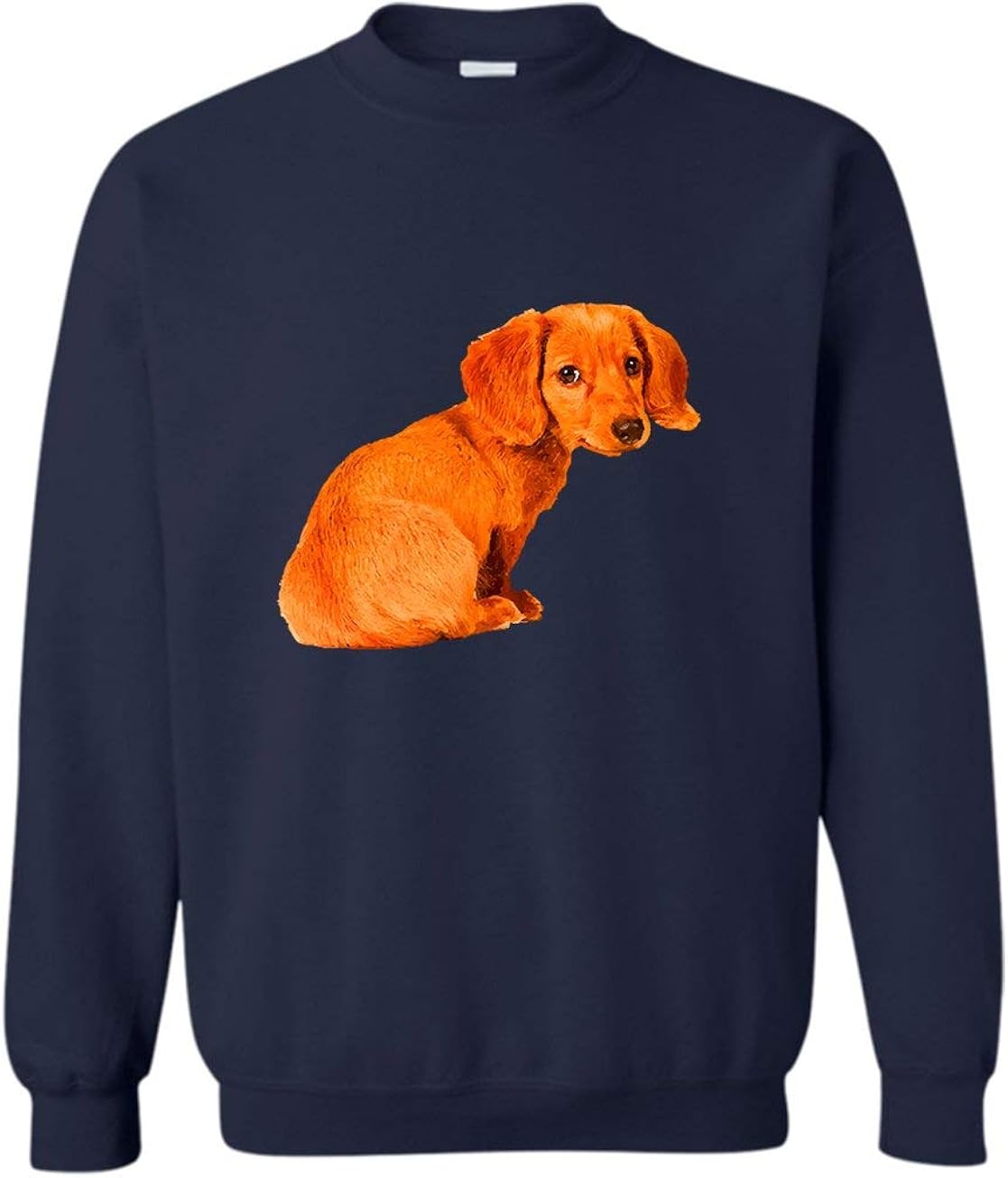 LightRed Dachshund Adult Sweatshirt Design for Men, Women