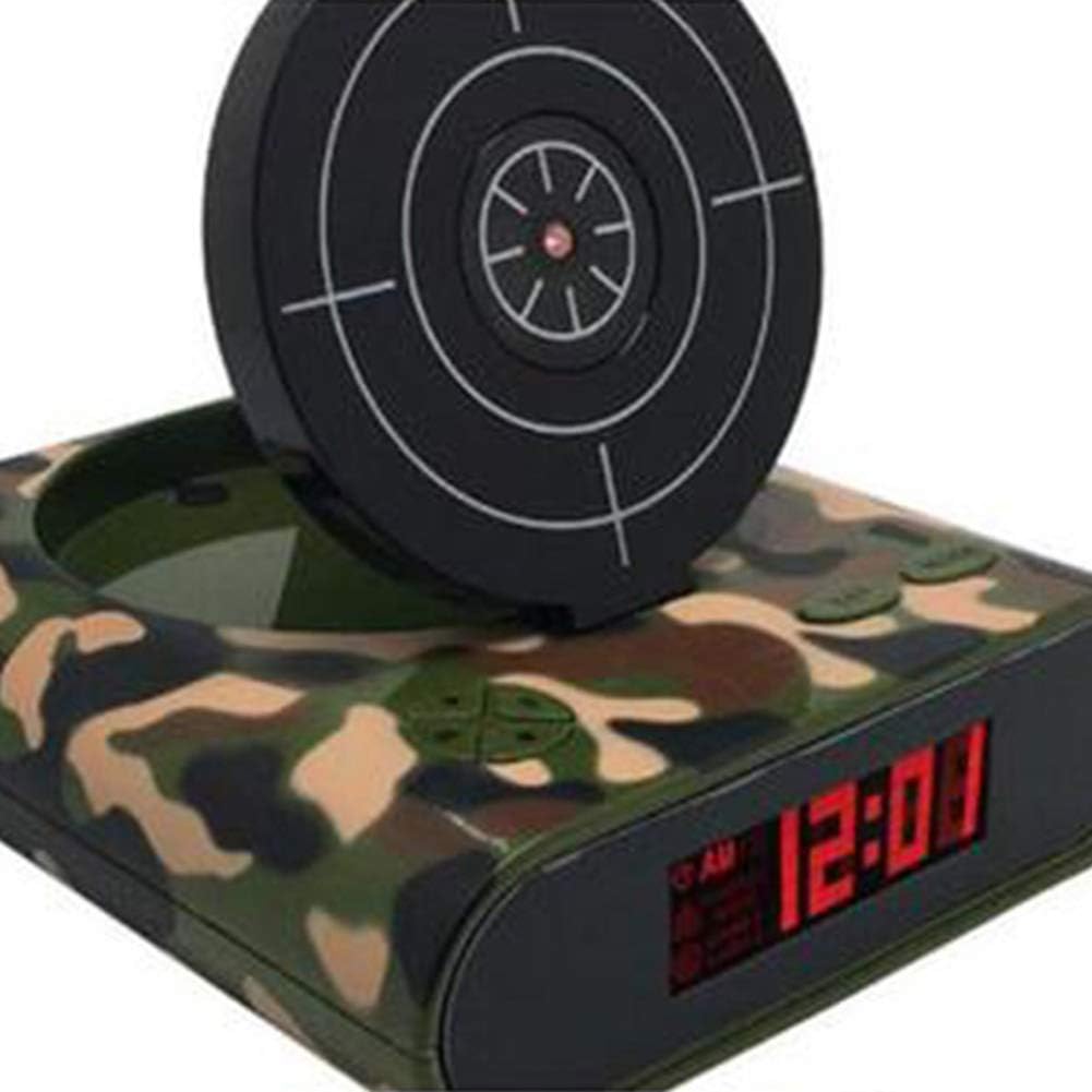 Lanbowo Target Shooting Digital Alarm Clock Desktop Bedside Snooze Table Alarm Clocks Gift (camouflage)