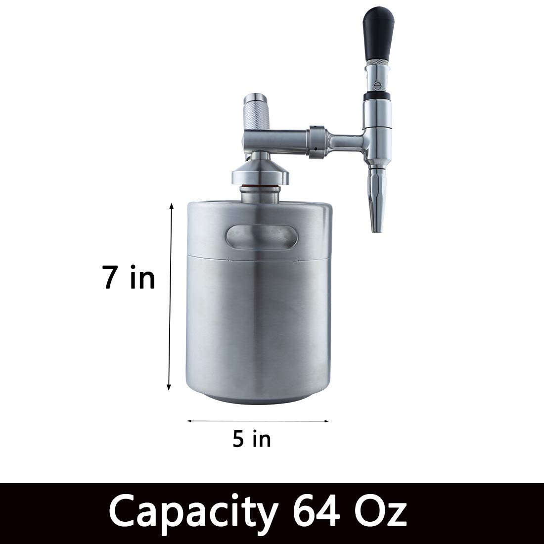 Nitro Cold Brew Coffee Maker 64 oz Acero Inoxidable Homebrew ...