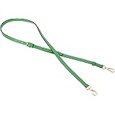 uxcell Genuine Leather Bag Strap Replacement Adjustable Crossbody Bag Straps, 37.4-45.3 Inch Purse Strap for Shoulder Bag Handbag Purse, Green, Gold Buckle