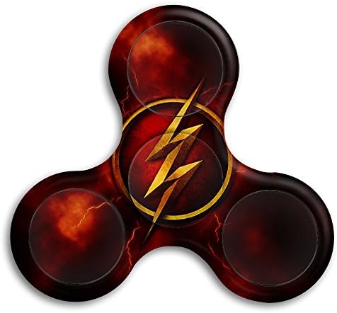 Flash (Barry Allen) Logo Hand Spinner Fidget Toy For For Student Adults Triangle EDC Fidget Spinner Toy Fingertip Gyro For For ADD, ADHD, Anxiety High Speed