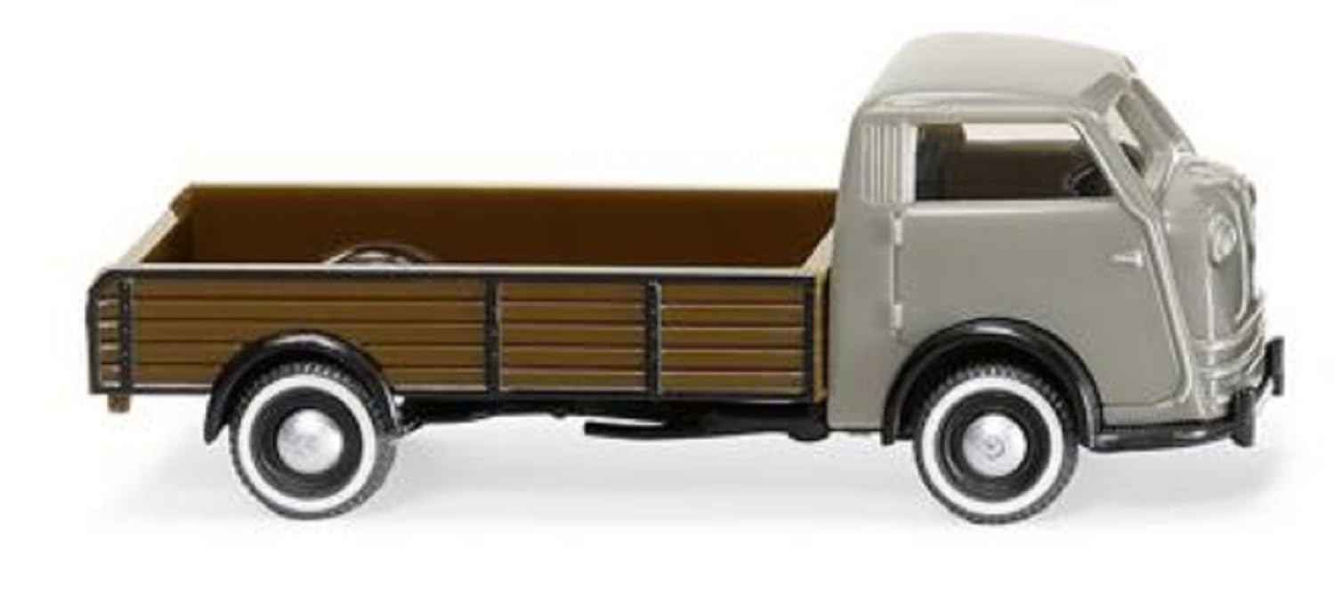 Wiking 033507 Tempo Matador Lowside Flatbed Grey/Brown 1949-52