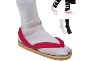 Nozfeon Nezuko Cosplay Clogs Kochou Clog Rengoku Geta Tanjirou Zenitsu Clog Wooden Flip Flops with Socks