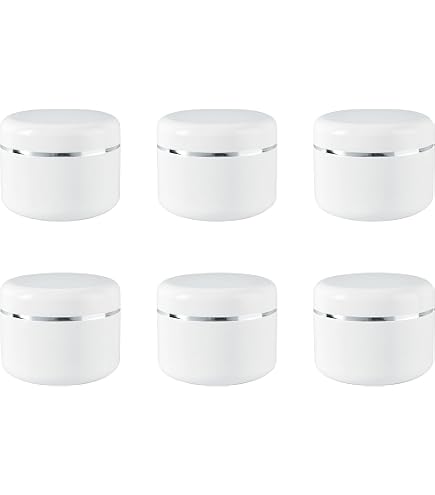 Amazon.com: 100ml 3.34oz White Silver Edge Empty Refillable