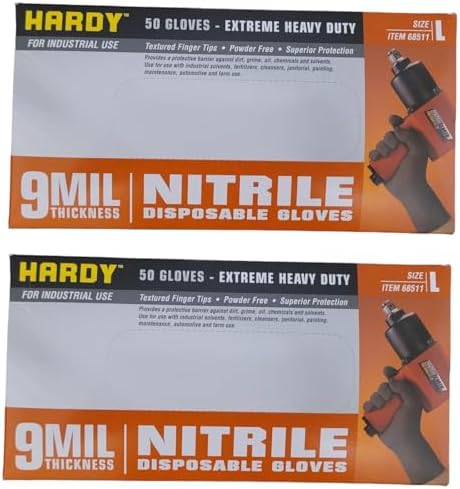 Amazon.com: 9 mil Nitrile Powder Free Gloves 50 Pc (Extra Large