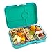 Yumbox Tapas Leakproof Bento Lunch Box - 5-Compartment Bento Container for Adults and Kids; Large Size 9.5x6.9x1.8; BPA-Free, Leakproof & Easy Clean; Lunch Box Kids (Antibes Blue)