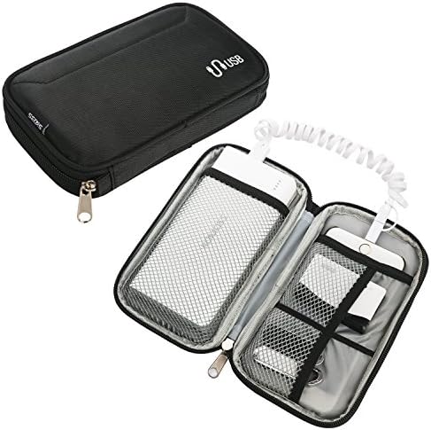 SECAS Portable Charger External Battery Power Bank Carrying Travel EDC Case Bag , Outdoor Travel Electronics Accessories /Cables &amp; Accessories Portable Case Small Bag, Semi-Waterproof Nylon Fabric