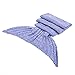 LAGHCAT Mermaid Tail Blanket Crochet Mermaid Blanket for Adult, Soft All Seasons Sleeping Bag Blankets, Whale Tail Pattern (71 x 35.5 Inch, Purple)