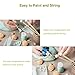 120pcs 25mm wooden beads for crafts - Unfinished Large Wood Beads for Crafts with Holes, Natural Big Round Wooden Beads for DIY Jewelry Making, Home Farmhouse Decor