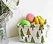 PUTING 4 Pcs Foldable Storage Basket Bins, Canvas Storage Basket with Handle Cotton Linen Blend, Storage Bins Basket for Makeup, Snack, Magazine, Baby Toys