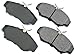 Akebono EUR676 EURO Ultra-Premium Ceramic Front Brake Pad Set For 1995-2004 Land Rover Discovery, Range Rover
