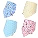 Cute Baby Bandana Drool Bibs For Boys.Personalized Scarf Bib Feeding & Teething. Fancy Baby Bibs And Burp Cloth Are Water Proof, Multi Layers. 100% Cotton Bibs For Shower, Holiday, Christmas Gift.