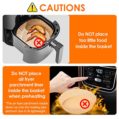 Air Fryer Liners Disposable Parchment Paper Liner for 5 to 8 QT Air