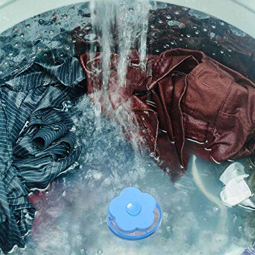 RYGHEWE 10 Pcs Floating Pet Fur Catcher Filtering Hair Removal Device Washing Machine Universal Float, Filter Bag Laundry Ball, Wool Cleaning Supplies US Shipping