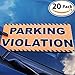 Full-Size Fake Parking Ticket by Witty Yeti 20 Pack. Both Realistic & Hilarious. Great Prank, Gag Gift & Stocking Stuffer. Punish The Idiots Who Park Like Morons. It’s Time for Justice!
