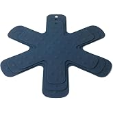 Calphalon Prime Trivet Set, 3-Piece Silicone Trivets, Pan Protectors, High-Heat Resistant Non-Slip Cookware Protectors for Countertop Protection and Cookware Stacking, Navy