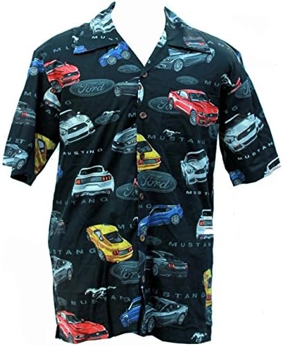 Ford Mustang 2015 Cars Hawaiian Camp Shirt by David Carey (2X)