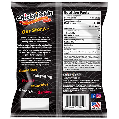 Chick N’ Skin Fried Chicken Skins Chinese Salt & Pepper Flavor (4Pack