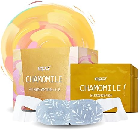 COZICROO Steam Eye Mask Hot Warm Eye Patch Steam Warming Eye Pillow Eye SPA Mask,10pcs(Chamomile)