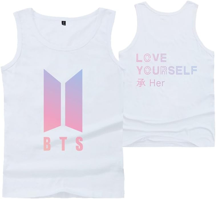 Kpop BTS Love Yourself Her The Same Style Suga Rap-Monster Jimin Jin J-Hope Jung Kook Fashion for Unisex Vest