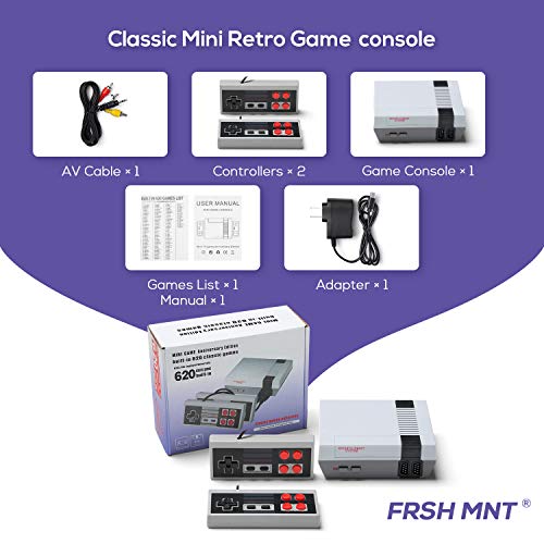 hengjieshangmao Retro Game Console, AV Output Console Built-in Hundreds of Classic Video Games(1Pc)