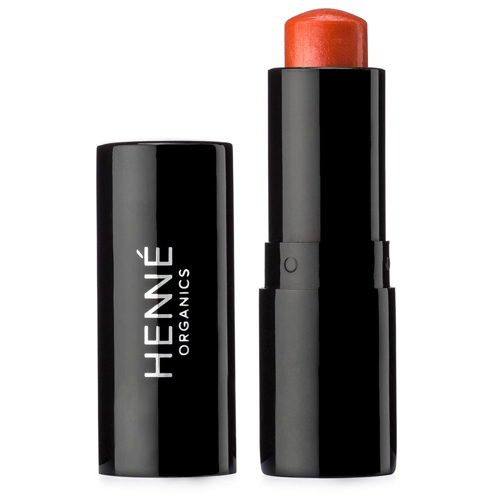 Henné Organics Luxe Lip Tint - Moisturizing, Sheer Natural Color - Coral (Orange)