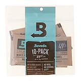 Boveda 49% RH 8 Gram for Music, Patented 2-Way Humidity Control, (1) 10-Pack, Unwrapped Boveda, Resealable Bag, maintains RH Between 40% - 60%, Protects Wood Instruments Against Cracking and Warping
