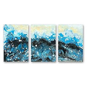 wall26 3 Panel Canvas Wall Art Abstract Color...
