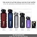 720°DGREE UberBottle 1L Water Bottle + Fruit Infuser SoftTouch – BPA Free, Leak Proof – Water Bottle Ideal for Kids, Sports, Hiking, Gym, Camping, University, Travel, Work, Yoga