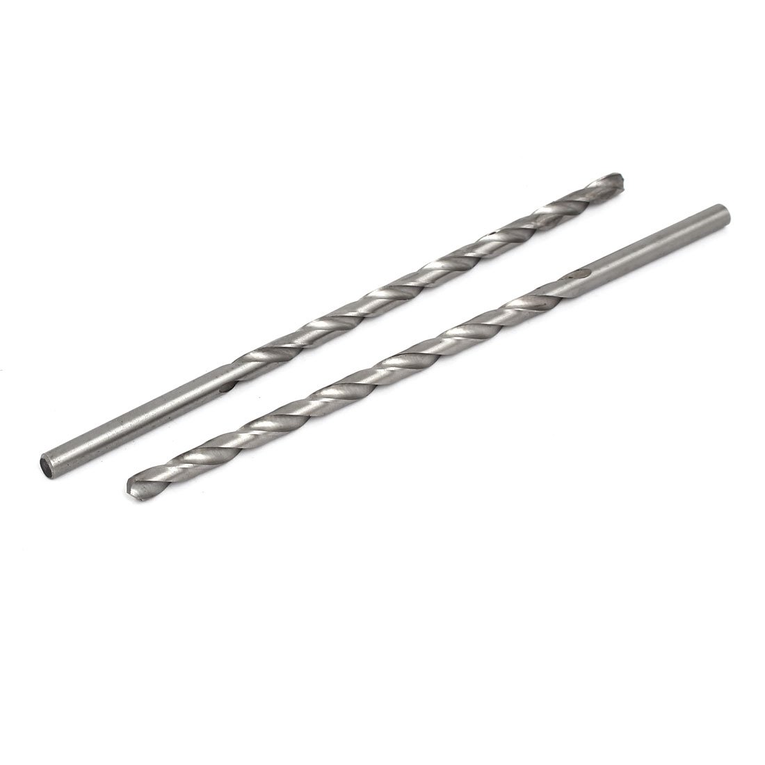 Sourcingmap 7mm Dia 200mm Length HSS Straight Round Shank Twist Drill Bit Drilling Tool 2pcs