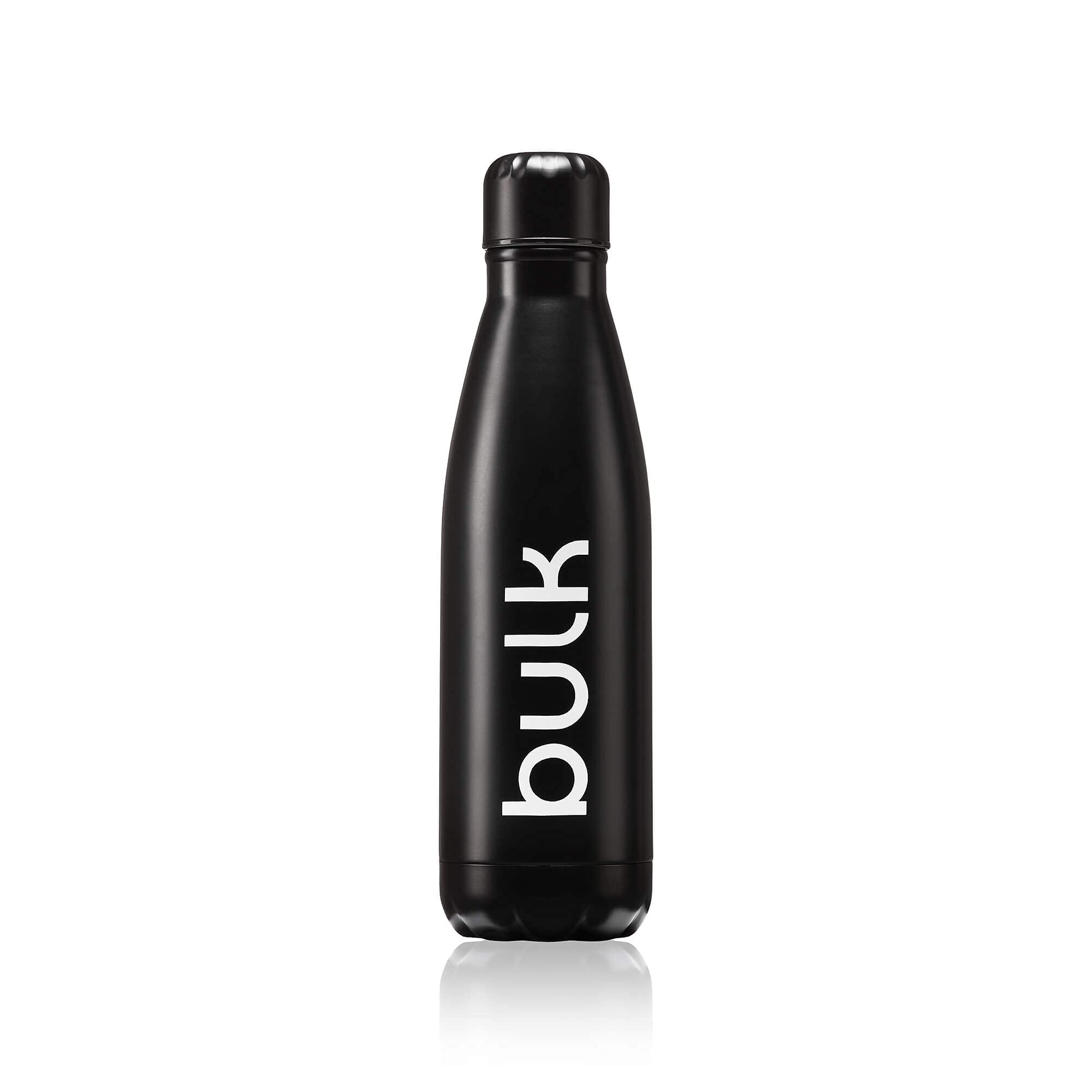 Bulk Insulated Stainless Steel Water Bottle, Jet Black, 500 ml