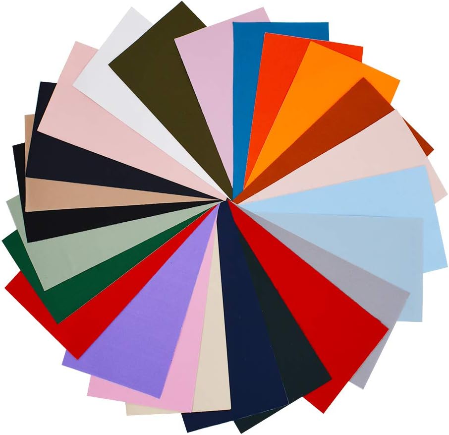 24PCS SelfAdhesive Nylon Repair Patches, 24 Colors Waterproof Lightweight Fabric Repair Patches