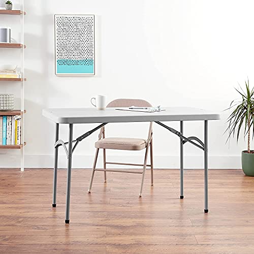 Office Star Resin Multipurpose Rectangle Folding Table for Indoor or