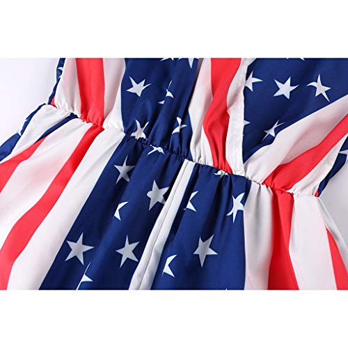 5 Women+Jumpsuit+Ladies+Patriotic+Pants