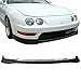 Front Bumper Lip Compatible with 1998-2001 Acura Integra, T-R Style PU Black Front Lip Spoiler Splitter Air Dam Chin Diffuser Add On by IKON MOTORSPORTS, 1999 2000