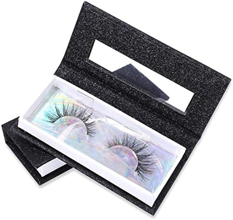 Covermason Empty False Eyelash Care Storage Case Box Container Holder Compartment Tool . FREE Beauty E-Book. Makeup Artists' First Choice. Eyelashes -Lashes - Lash - Eye Lash - Falsie - False Lashes Case Box. Best Gift For Her, Birthday Gift, Holiday Gifts, Thanksgiving Gift. (Black)