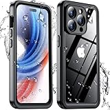 Temdan for iPhone 15 Pro Case Waterproof, Built-in