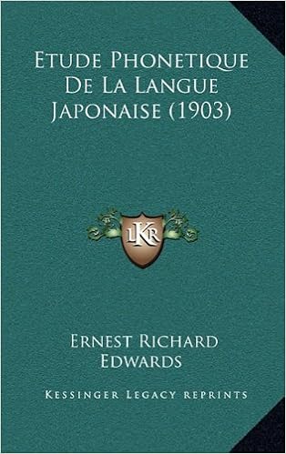 Etude Phonetique De La Langue Japonaise 1903 French - 