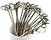 PuTwo Bamboo Picks Handmade Cocktail Picks Toothpicks 100ct in Black