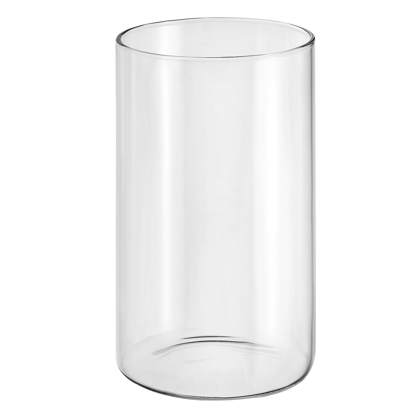 PATIKIL Clear Glass Cylinder Vase, 5.9" Tall and 3.3" Dia, 750ml, Tabletop Flowers Vase, Floating Candle Holder, Wedding Centerpieces