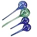 Huvai Self-Watering Globes Perfect for Vacation Plant Watering Plant Amazing Partner House Plant Glass Self-Watering System 4 Set (2 Standard, 2 Large)