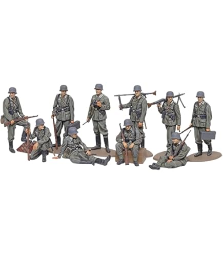 Amazon.com: Tamiya 300032512-1:48 WWII Figure Set German Infantry