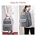 Lekebaby Large Diaper Bag Backpack with Changing Pad and Stroller Straps with Arrow Print, Gray