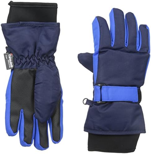 Nolan Gloves Big Boys' Sn'Owen Neoprene Cuff Ski Glove, Blue/Navy, Large/X-Large