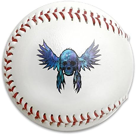 Galaxy Angle Skull Wings Universe Size 9 Safety Soft Baseballs Bullet Ball Training Ball White