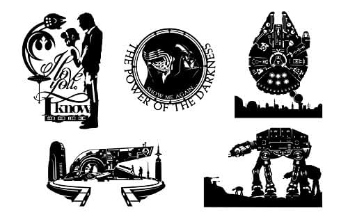 Amazon.com: Prints - Star Wars Silhouette: Handmade