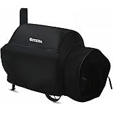 UPFETIA Grill Cover for Oklahoma Joe's Longhorn Offset Smoker, Heavy Duty & Waterproof Oklahoma Joe Smoker Cover